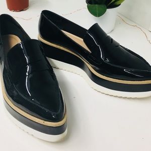 Black Shiny Platform shoes